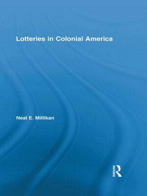 cover image of Lotteries in Colonial America